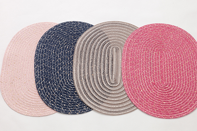 Cotton yarn & polyester cotton placemat